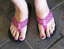 Stylish-pink-flip-flops