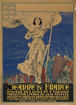 Jeanne de France Joan of Arc poster Swann Galleries
