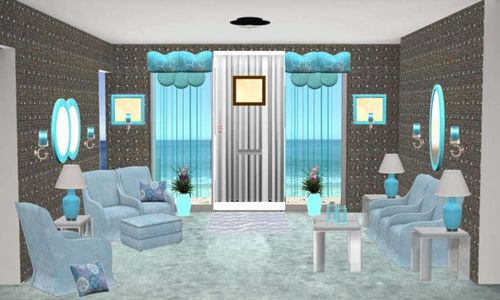 Glamorous Digital Dollhouse room