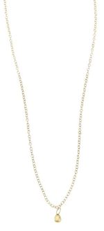 Sandy Leong Petite Dewdrop necklace delicate gold chain
