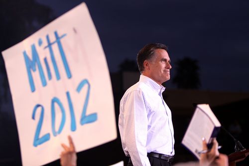 Mitt Romney sign Gage Skidmore