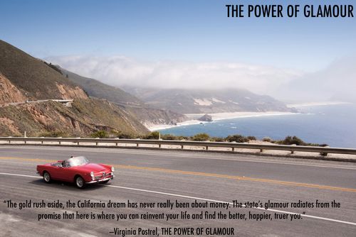 California convertible Pacific Coast Highway Power of Glamour